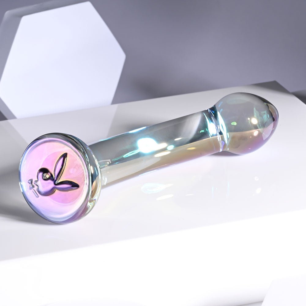 Playboy Pleasure JEWELS KING Clear Glass 16.3 cm Dildo